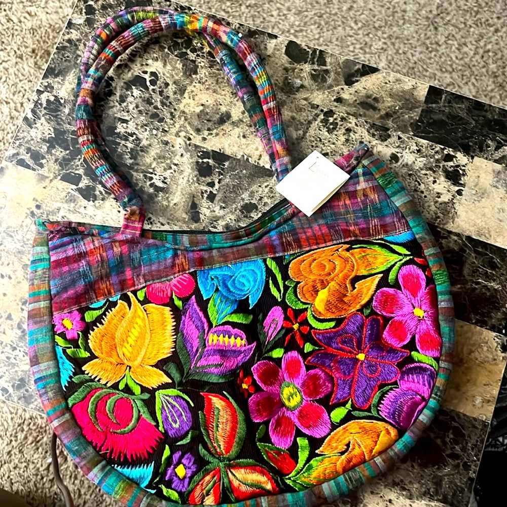Hand Embroidered Purse , Gorgeous!!